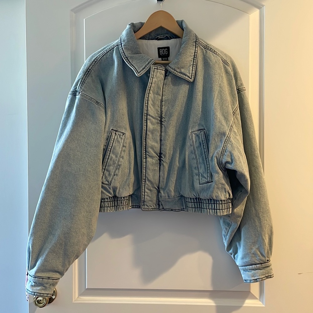 BDG Kaitlyn Denim Bomber jacket